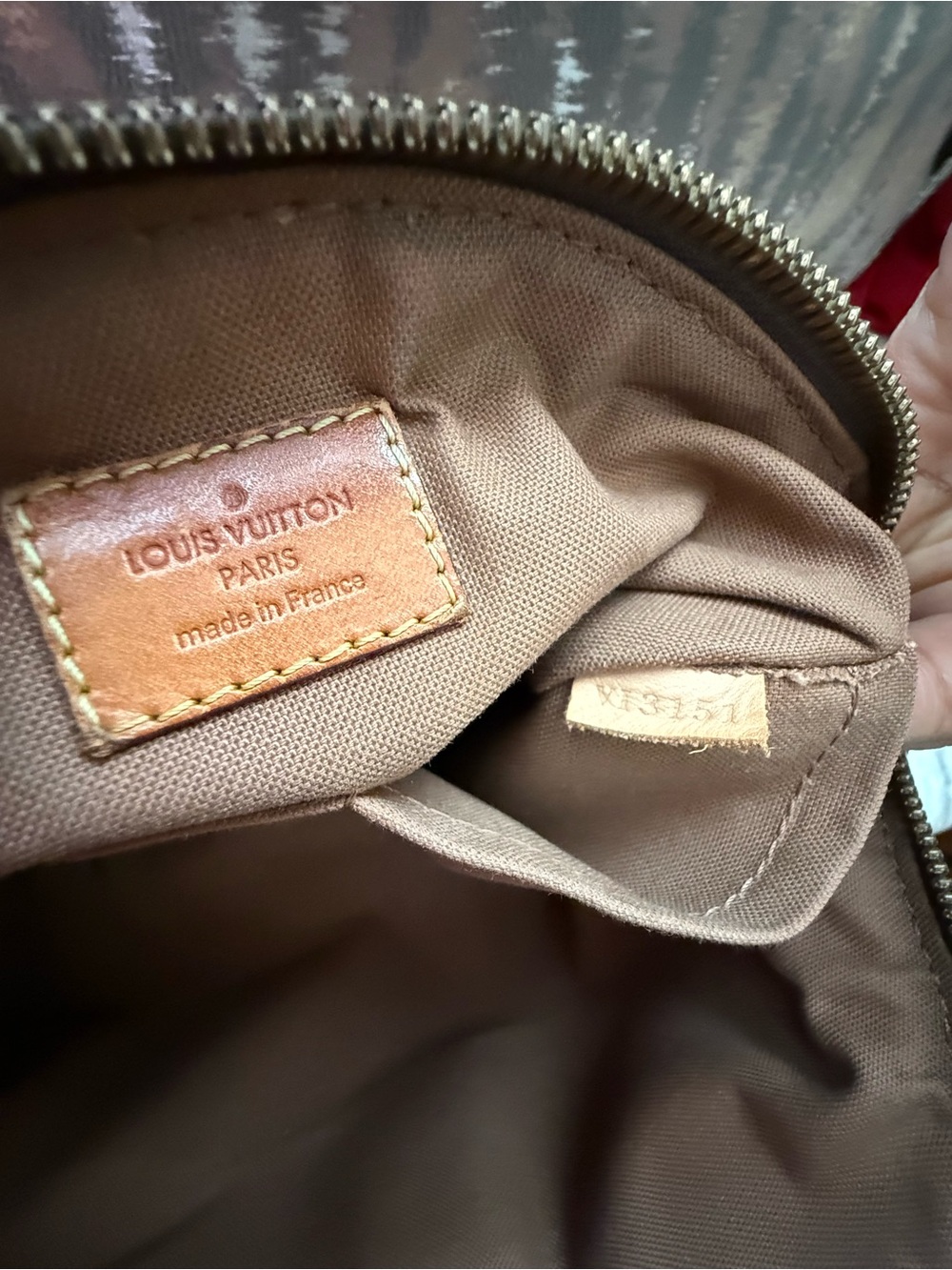 Louis Vuitton Tavioli PM Canvas Satchel with Tan Leather Trim - Picture 12 of 16